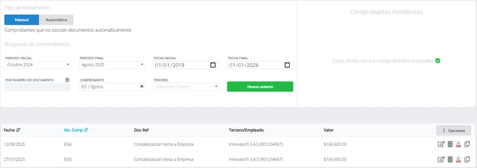 Visualizar la copia del comprobante